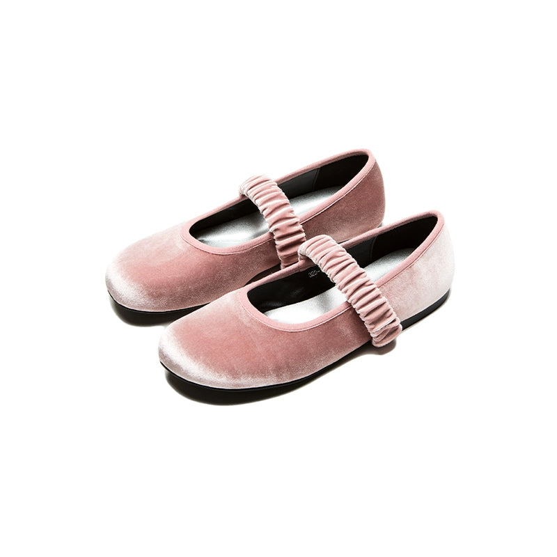 Floral Velvet Flats|フローラルベルベットフラット LG002