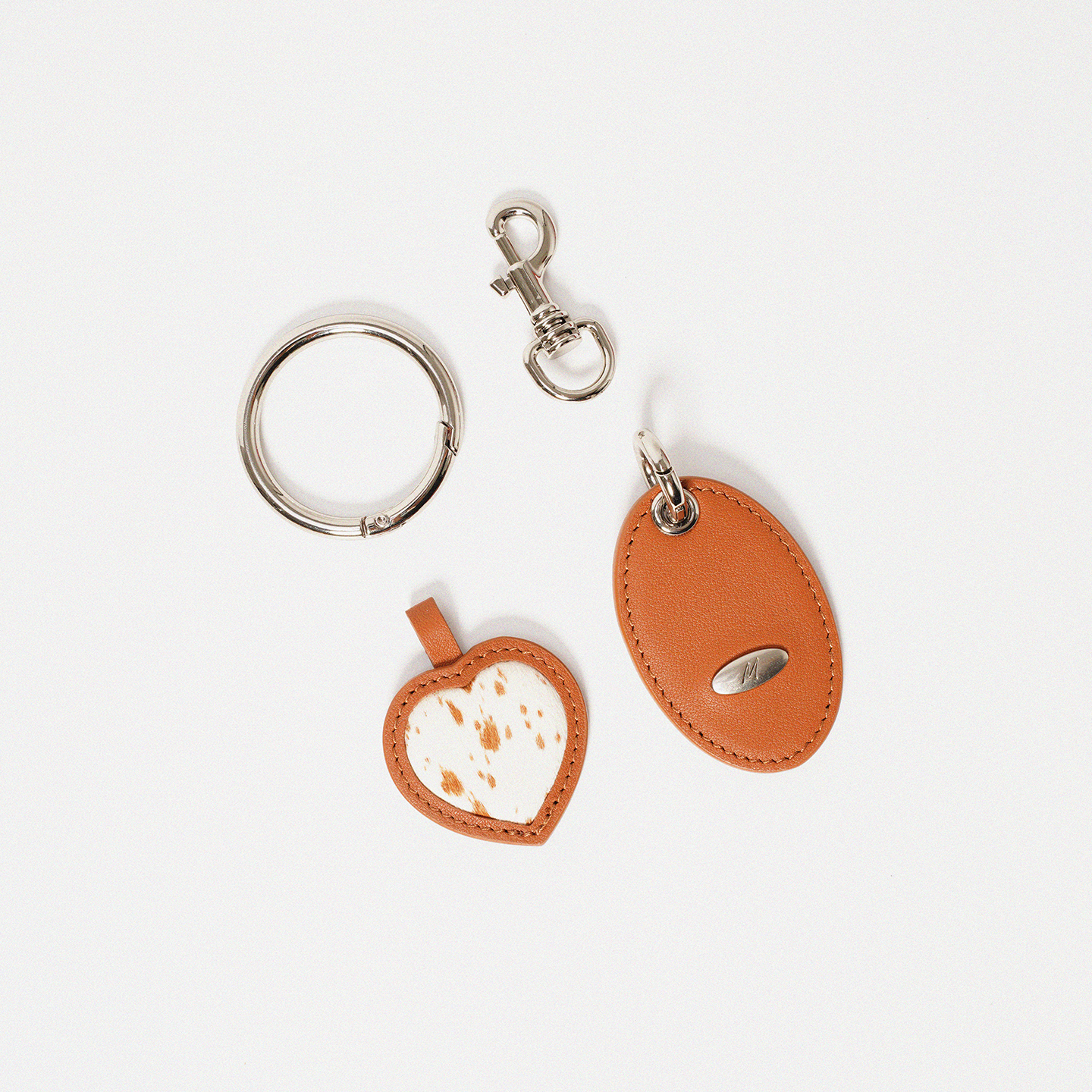 Cow Heart Leather Key Ring|カウハート・レザーキーリング MJ009
