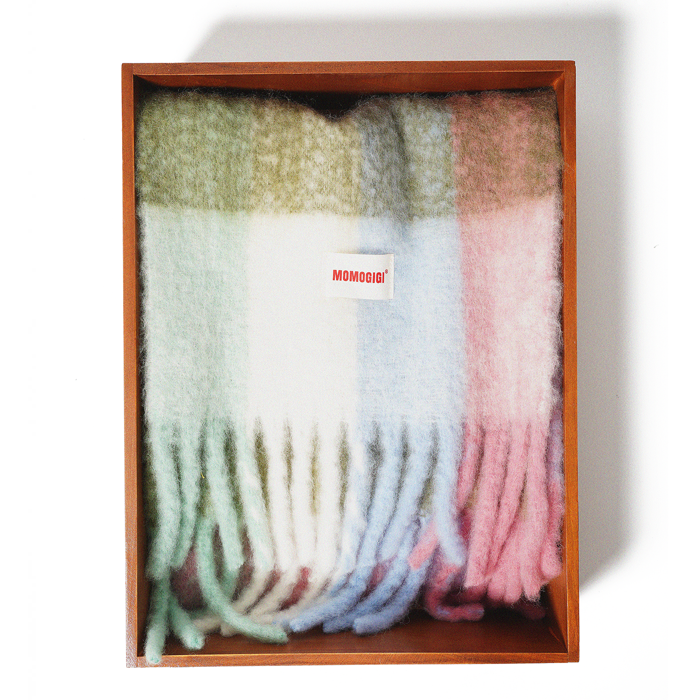 Soft Pastel Check Muffler|ソフトパステル・チェックマフラー MJ008