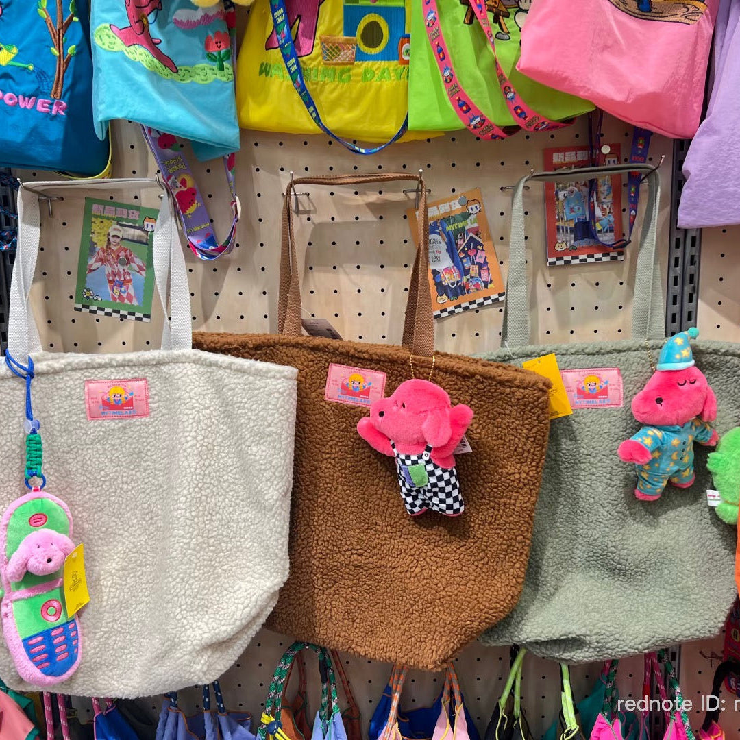 Fuzzy Letter Tote Bag |ファジー・レター・トートバッグ ML30