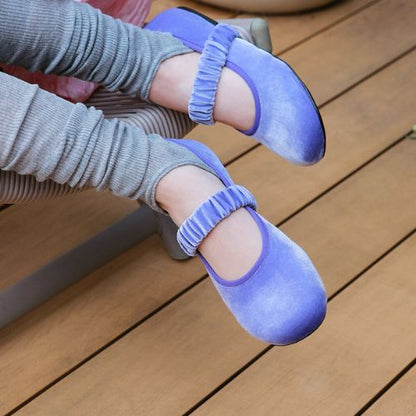 Floral Velvet Flats｜フローラルベルベットフラット LG002