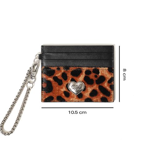 Leopard Heart Chain Card Case｜レオパードハート・チェーンカードケース MJ005