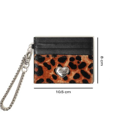 Leopard Heart Chain Card Case｜レオパードハート・チェーンカードケース MJ005