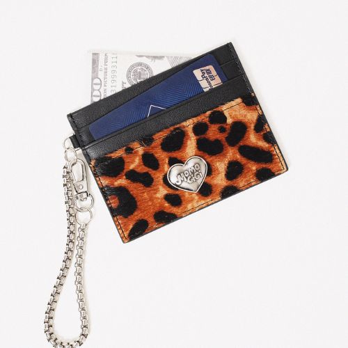 Leopard Heart Chain Card Case｜レオパードハート・チェーンカードケース MJ005