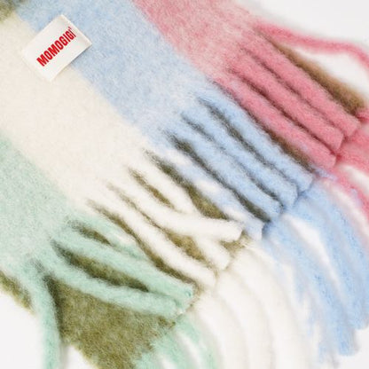 Soft Pastel Check Muffler｜ソフトパステル・チェックマフラー MJ008