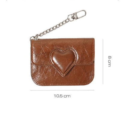 Charm Heart Leather Card Case｜チャームハート・レザー・カードケース MJ013