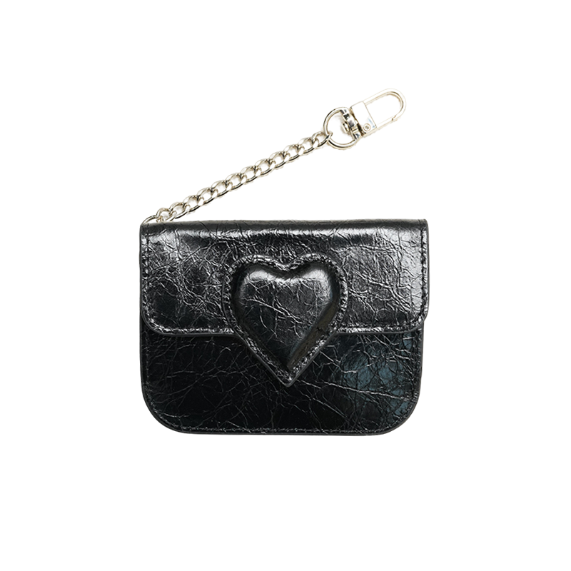 Charm Heart Leather Card Case｜チャームハート・レザー・カードケース MJ013