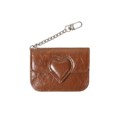 Charm Heart Leather Card Case｜チャームハート・レザー・カードケース MJ013