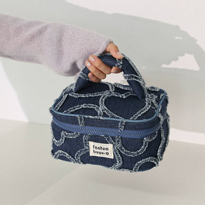 Heart Stitch Denim Pouch | ハートステッチデニムポーチ FN002