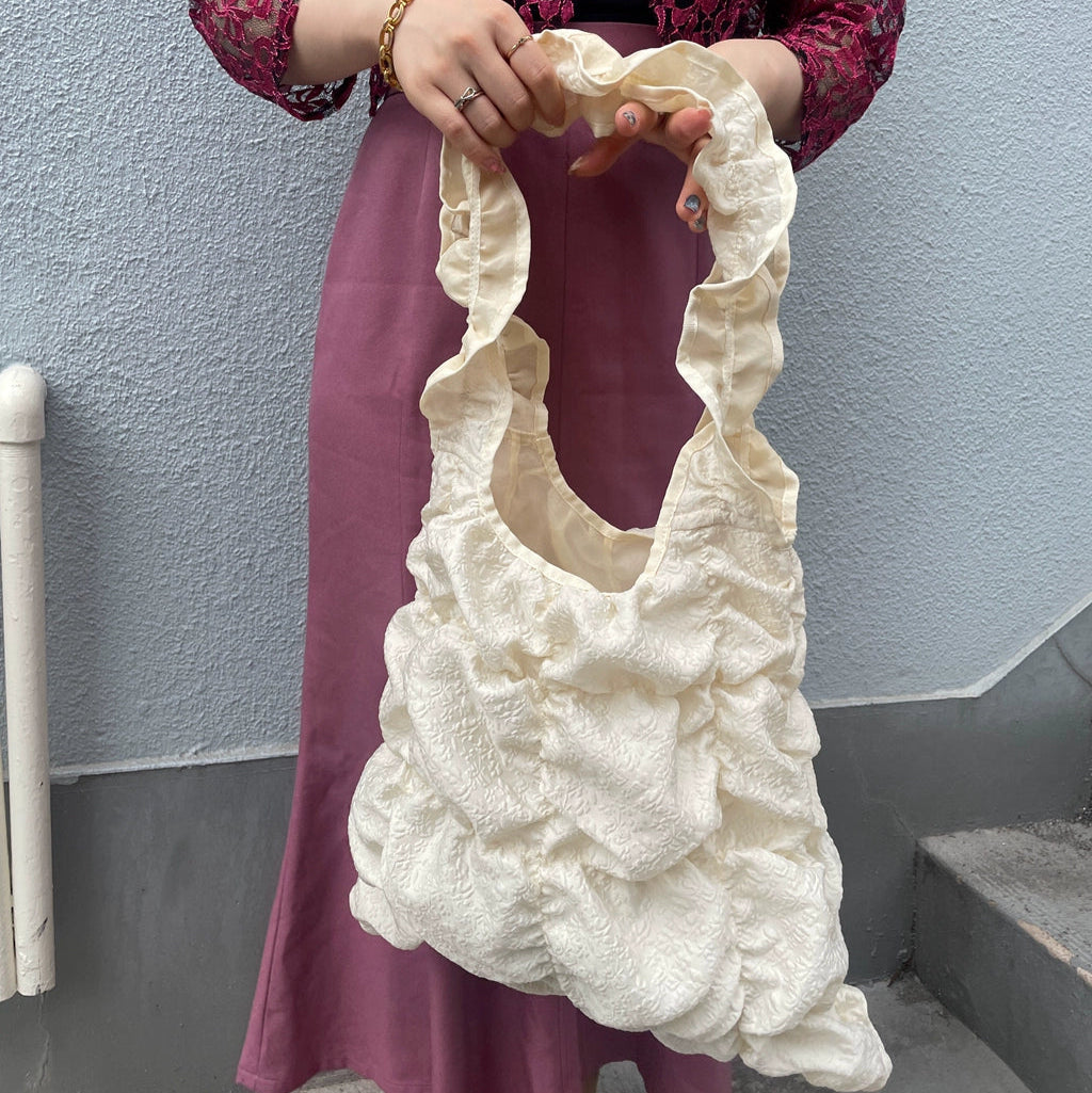 Rosette Ruffle Tote｜ロゼットラッフルトート CL001