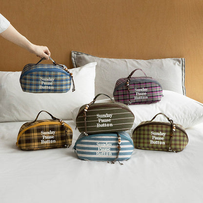 Retro Check Pouch | レトロ・チェック・ポーチ MO001