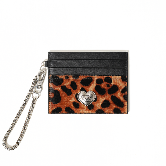 Leopard Heart Chain Card Case｜レオパードハート・チェーンカードケース MJ005