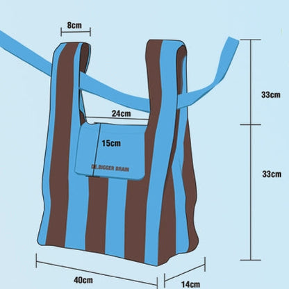Contrast Wide Strap Tote｜コントラスト・ワイド・ストラップ・トート DB001