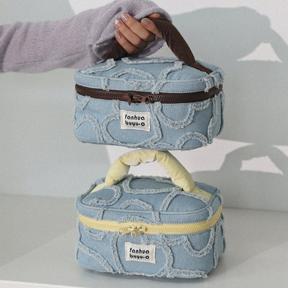 Heart Stitch Denim Pouch | ハートステッチデニムポーチ FN002