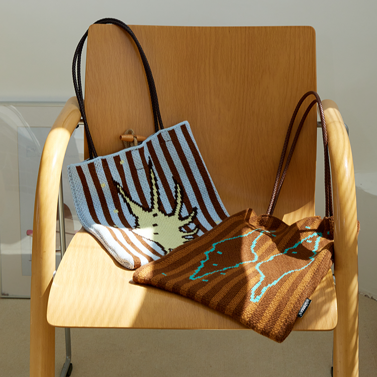 Art Knit Stripe Tote｜アートニット・ストライプトート XP002