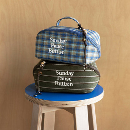 Retro Check Pouch | レトロ・チェック・ポーチ MO001