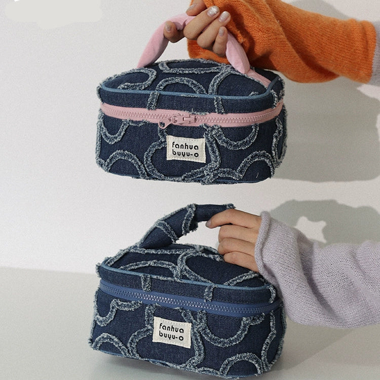 Heart Stitch Denim Pouch | ハートステッチデニムポーチ FN002