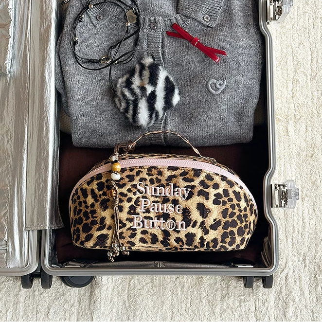 Noir Leopard Pouch｜ノワール・レオパード・ポーチ MO002