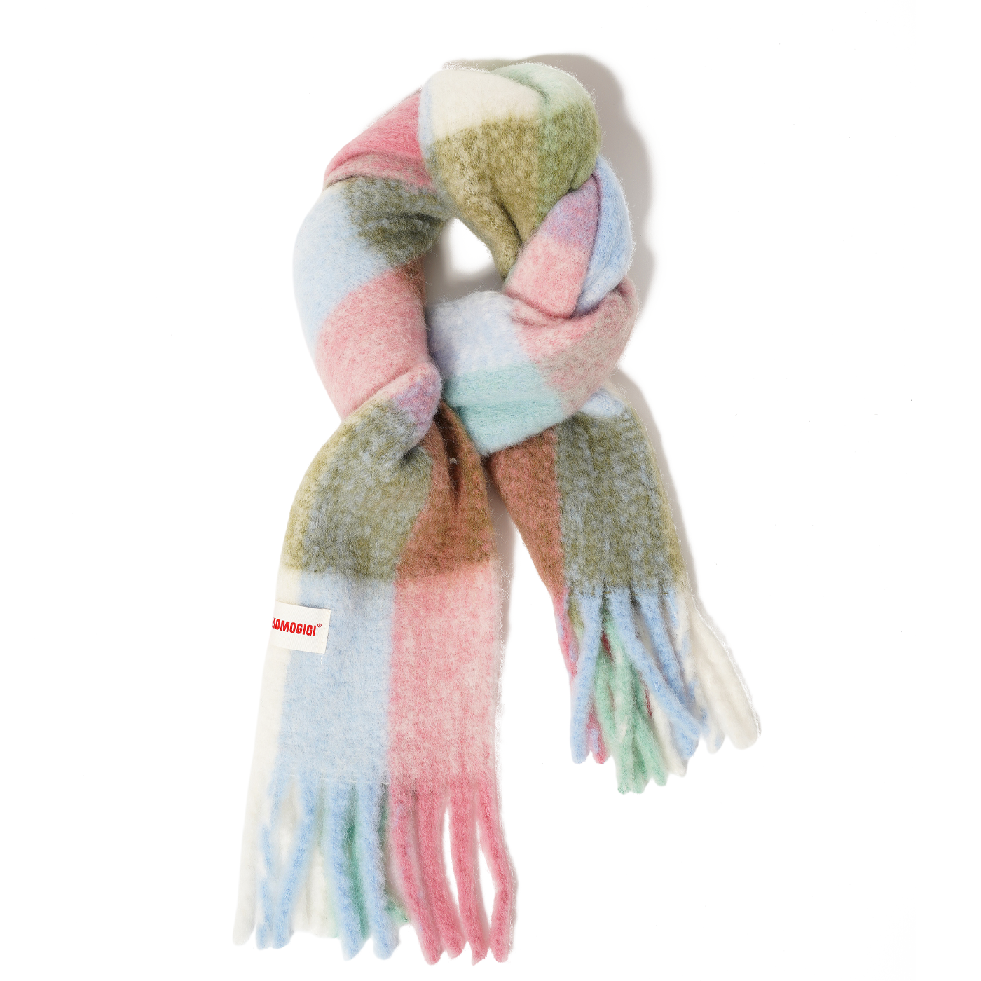 Soft Pastel Check Muffler｜ソフトパステル・チェックマフラー MJ008