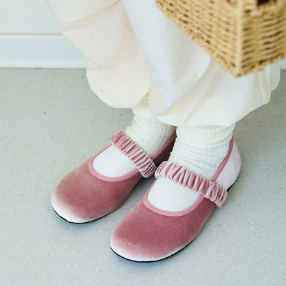 Floral Velvet Flats｜フローラルベルベットフラット LG002