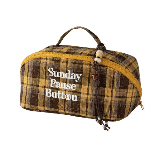 Retro Check Pouch | レトロ・チェック・ポーチ MO001