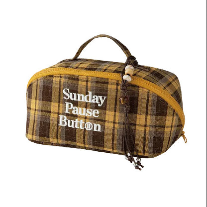 Retro Check Pouch | レトロ・チェック・ポーチ MO001