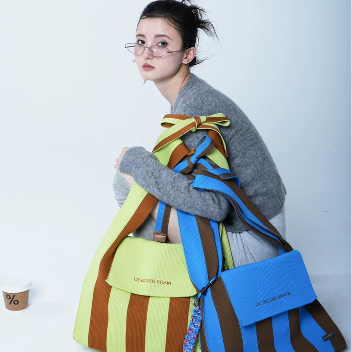 Contrast Wide Strap Tote｜コントラスト・ワイド・ストラップ・トート DB001