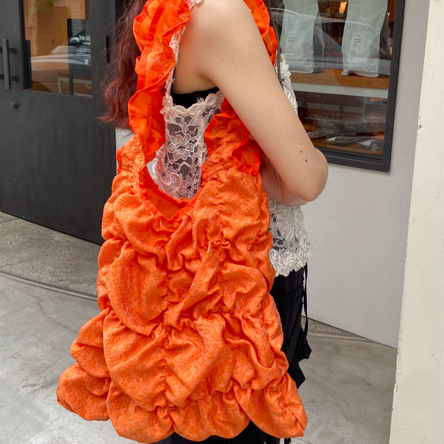 Rosette Ruffle Tote｜ロゼットラッフルトート CL001